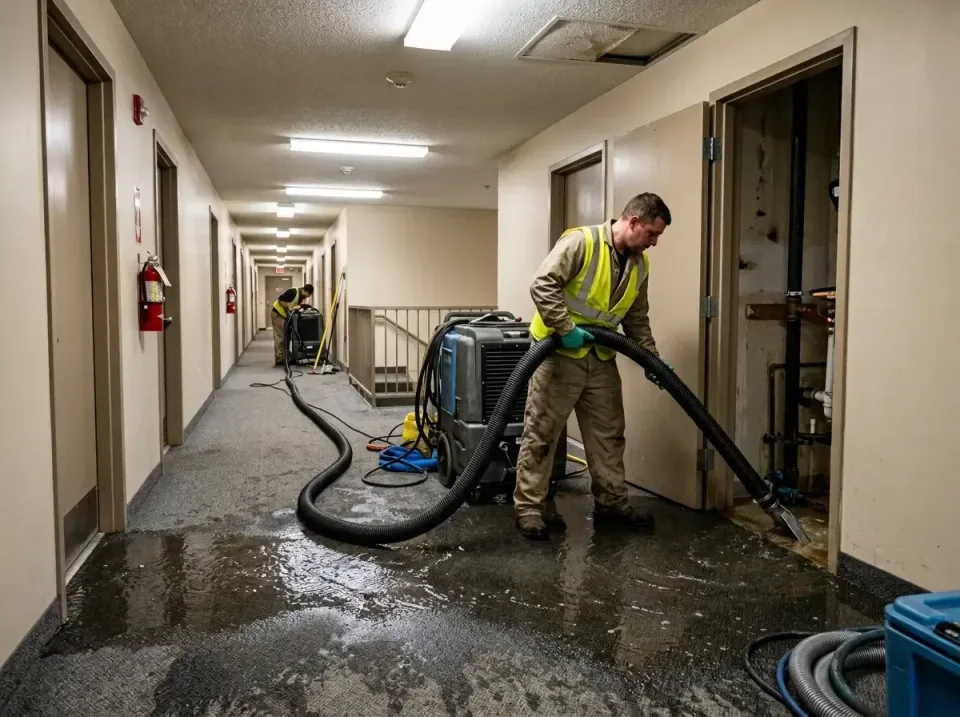 multi-unit-apartment-hallway-f-005 — frequently asked questions, Emergency Burst Pipe Water Extraction & Removal in Danielso…